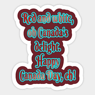 Maple Dreams: Celebrating Canada Day Sticker